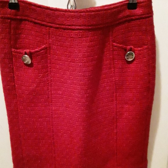 Banana Republic, Red, Tweed Size 2 - Picture 1 of 3